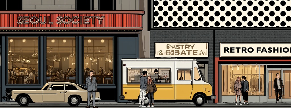 The block: Seoul Society, pastry truck, retro fashion